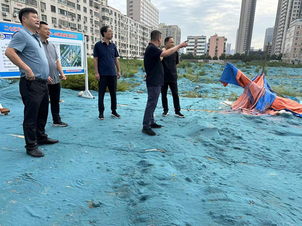 集團(tuán)公司黨委委員、副總經(jīng)理張巖到侯寨新鎮(zhèn)區(qū)安置區(qū)調(diào)研項(xiàng)目建設(shè)工作